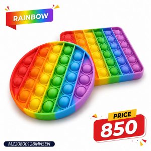 Rainbow Pop It Fidget Toy for Kids Stress Relief