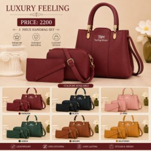 Women's Leather Crossbody Bag | Premium Medium Shoulder Bag Available in Maroon, Black, Blue, Green, Mustard & Pink