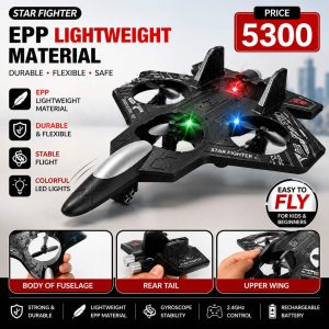 Flynova Electric Flying Aeroplane Toy for Boys 1-12 Years – Multicolor RC Flying Toy for Kids