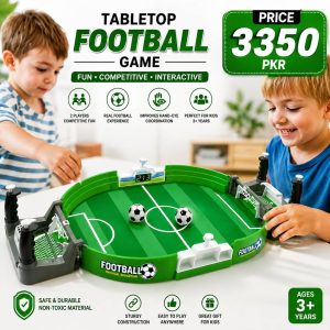 Green Soccer Board Game for Kids Indoor Play | Interactive Football Table Game for Boys & Girls