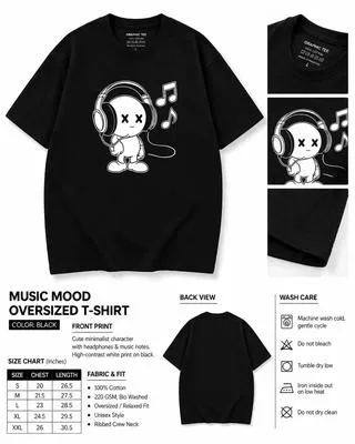 Men's Stylish Logo Printed T-Shirt – Breathable & Comfortable Casual Wear