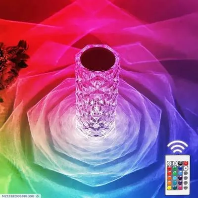 Rechargeable Multicolor Table Lamp with Remote Control – Portable LED Mood Light - Image 3