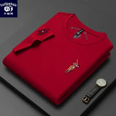 Men Round Neck Silk Embroidered T-Shirt – Trendy Stylish Casual Wear - Image 4