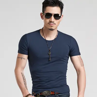 Men's Premium Cotton T-Shirt Summer White Black – Soft Comfortable Casual Daily Wear - Image 3
