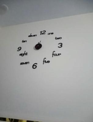3D Wooden Wall Clock Black White 24" – Modern Large Decorative Home Clock - Image 5