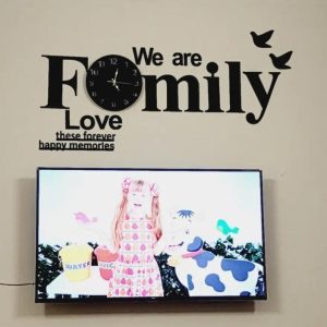 Big Size Wooden Wall Clock 3D Modern Black Pakistan | Large Decorative Wall Clock for Home & Office