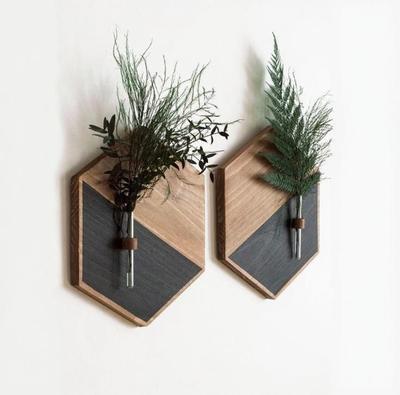 MDF Wood Wall Planters Black Brown – Modern Wall Hanging Home Decor - Image 5