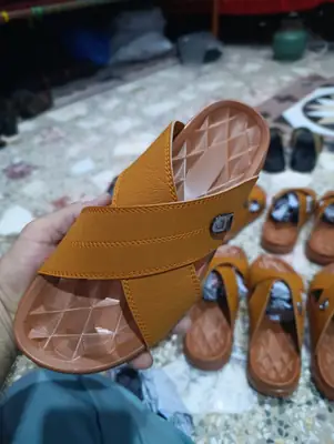 Men's Cross Strap Slide Sandals Brown – Premium Soft Comfortable Lightweight Anti-Slip Open Toe Slippers - Image 2