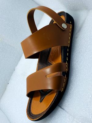 Men's Mustard Synthetic Leather Casual Sandals | Stylish Comfortable Footwear - Image 4