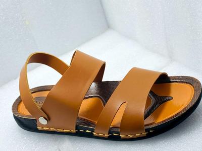 Men's Mustard Synthetic Leather Casual Sandals | Stylish Comfortable Footwear - Image 5