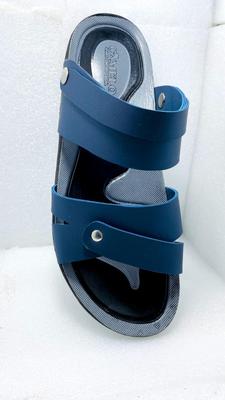 Men Blue Synthetic Leather Casual Sandals - Image 3