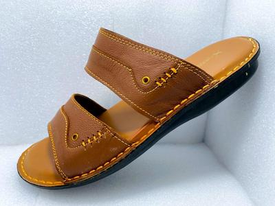 Men's Mustard Leather Casual Sandals – Stylish & Comfortable Slip-On Sandals, Size 7–11 - Image 2