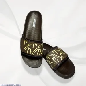 Black Glitter Slide Slippers for Men – Stylish Comfortable Lightweight Summer Casual Slides