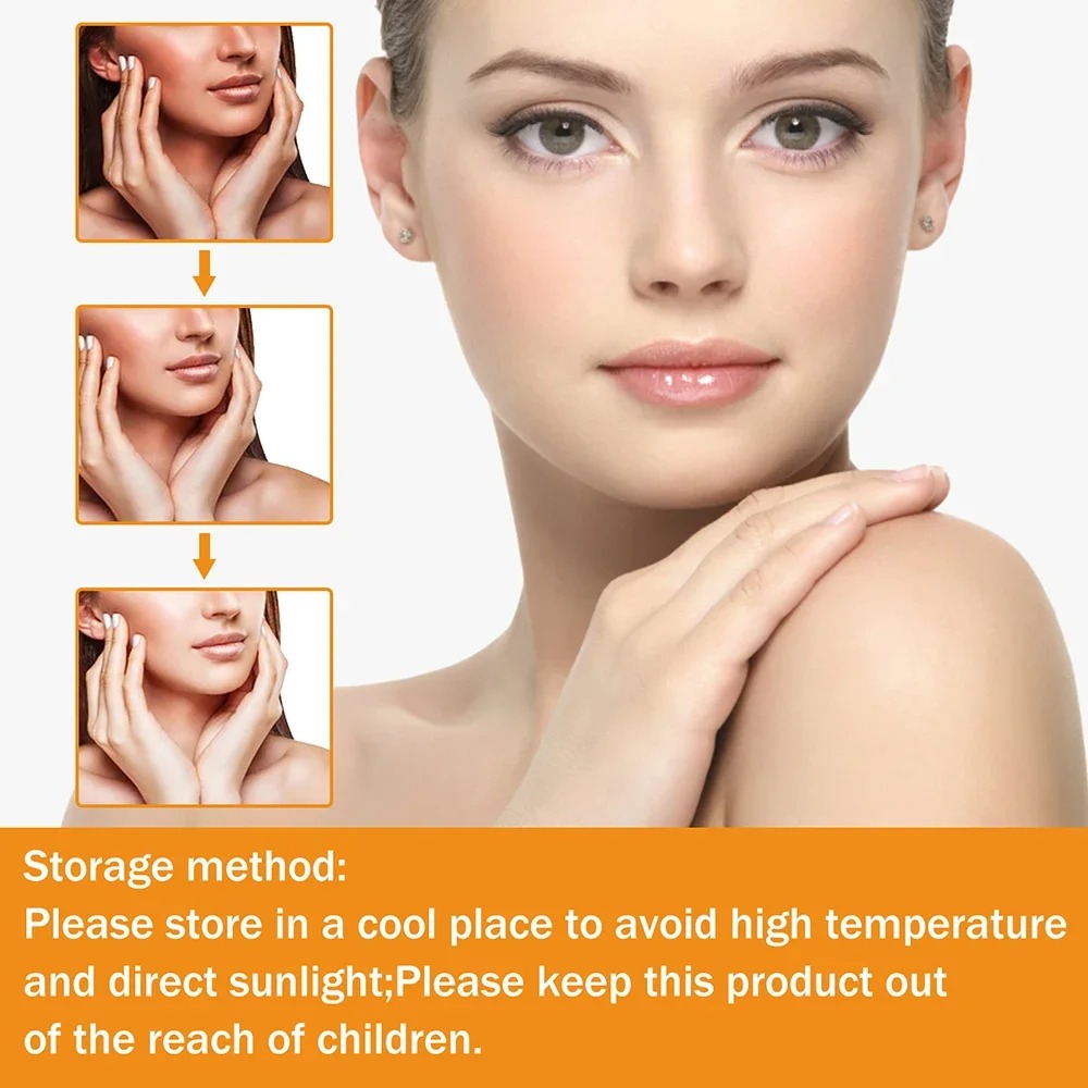 Vitamin C Brightening Facial Serum | Hyaluronic Acid Face Serum for Dark Spots & Hydration | Korean Skincare(MultiColor) - Image 3