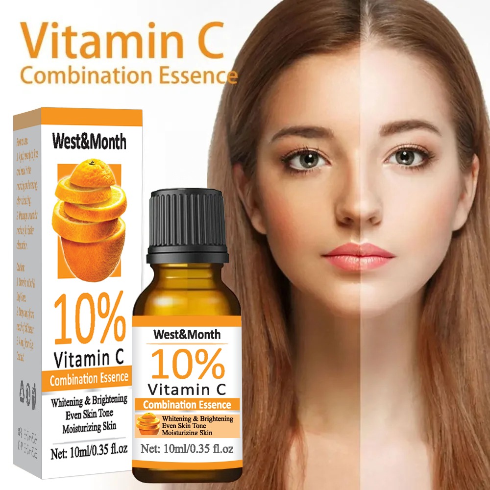 Vitamin C Brightening Facial Serum | Hyaluronic Acid Face Serum for Dark Spots & Hydration | Korean Skincare(MultiColor) - Image 4
