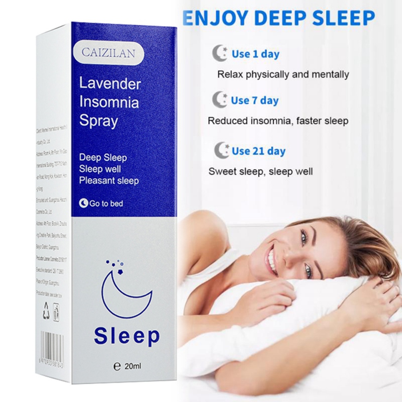 20ml Lavender Sleep Spray | Lavender Vanilla Pillow Mist | Aromatherapy Pillow & Linen Spray for Relaxing Bedtime(MultiColor)
