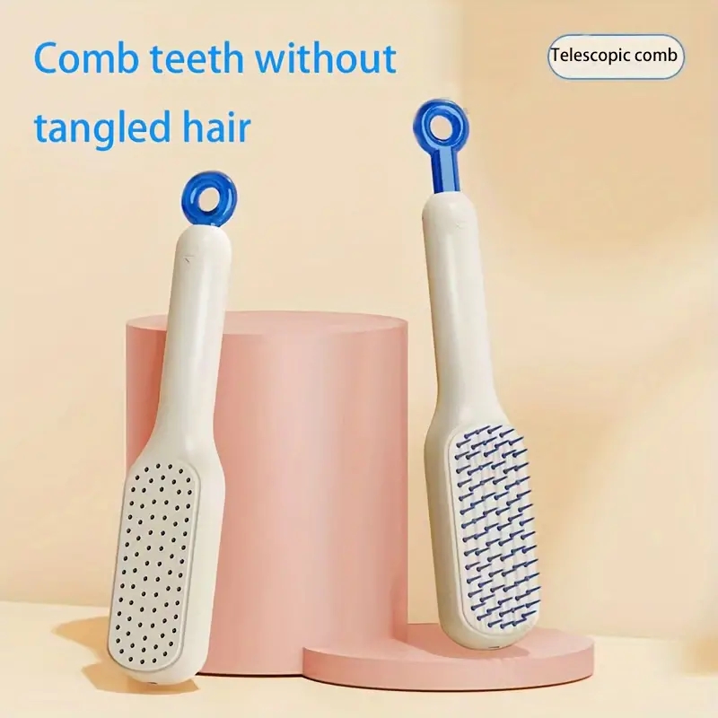Telescopic Magic Comb | Anti-Static Hair & Scalp Cleaning Comb | Extendable Hair Brush for Easy Detangling(MultiColor) - Image 3