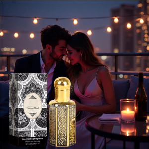 Non-Alcoholic Arab Charming Perfume 12ML – Long-Lasting Arabian Attar & Alcohol-Free Essential Oil Fragrance for Men & Women(MultiColor)