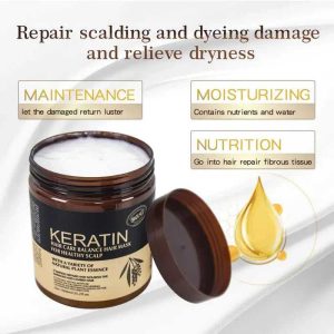Keratin Hair Mask for Dry & Damaged Hair – Deep Repair Treatment for Smooth, Frizz-Free & Shiny Hair