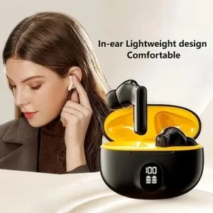 Wireless Earbuds with Charging Case Black | Bluetooth 5.3 TWS Earphones