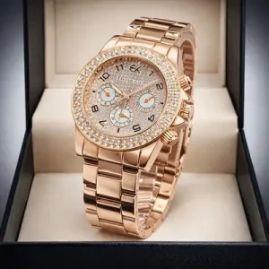 Women's Sparkling Crystal Watch | Elegant Glamorous Fashion Wristwatch for Women
