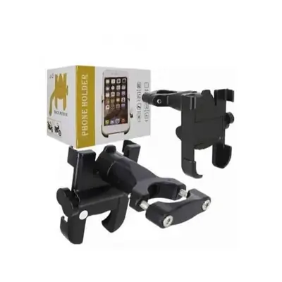 Bike Mobile Phone Holder Grey | Original Meta Body Motorcycle Handlebar Phone Mount - Image 4