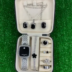 8PCS Women's Trendy Watch Set | Stylish Fashion Watches Gift Set for Girls & Women