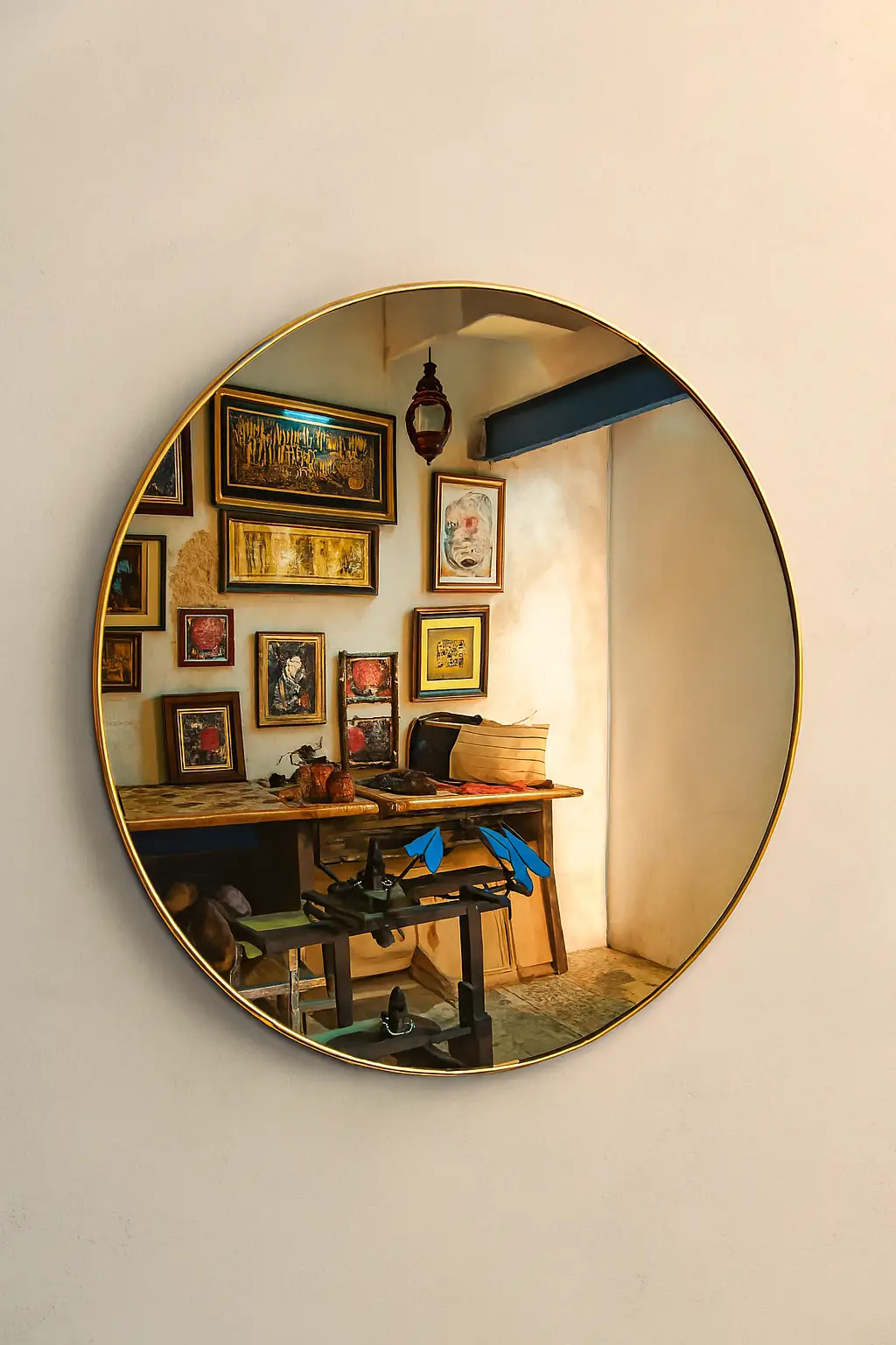 Round Shape Mirror for Home & Office | Modern Decorative Wall Mirror