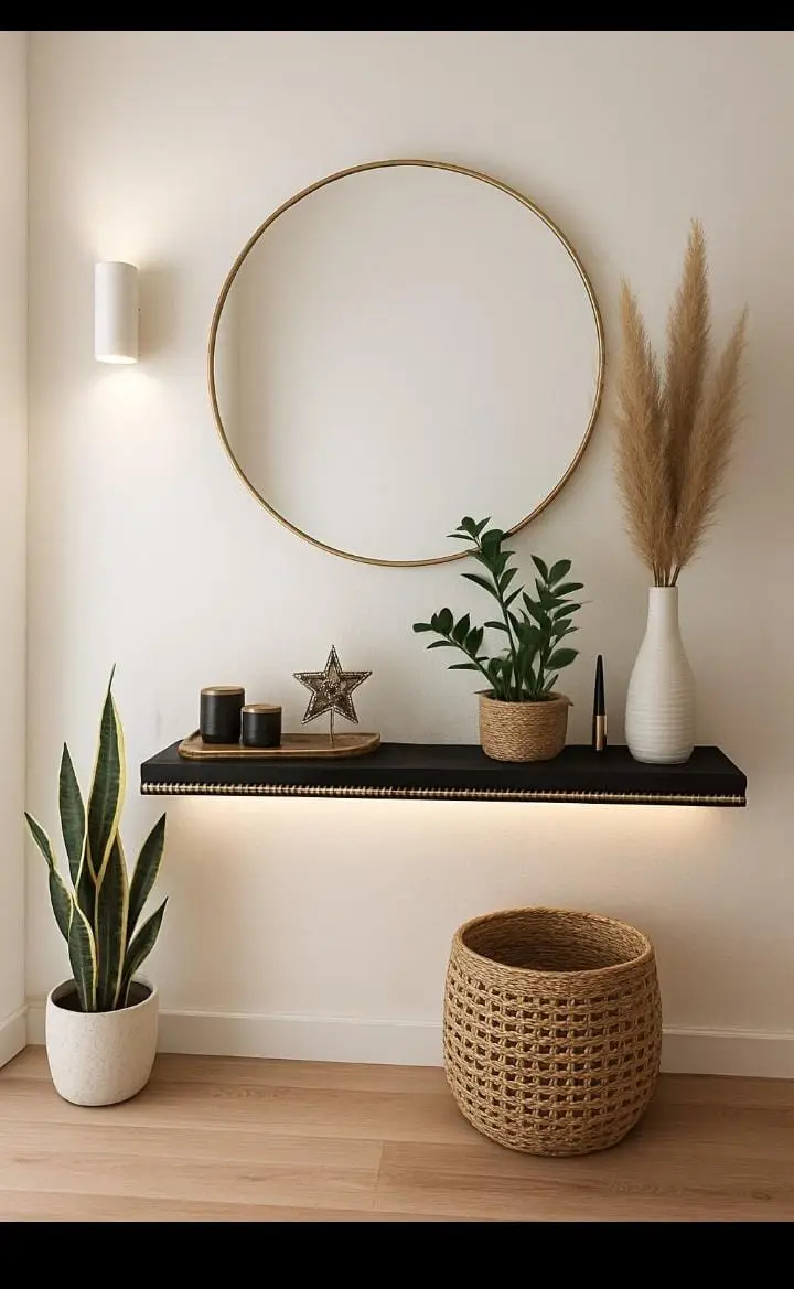 Round Shape Mirror for Home & Office | Modern Decorative Wall Mirror - Image 3
