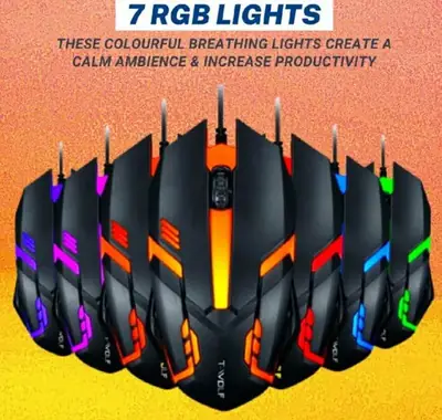 Compact Wireless RGB Gaming Mouse – Portable LED Light Gaming Mouse for PC & Laptop - Image 3