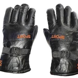 Men Rexine Leather Winter Gloves Black Pack of 2 – Warm, Comfortable & Stylish Gloves