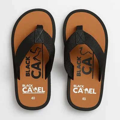 Men's Brown EVA Casual Flip Flops Size 40 - Image 3