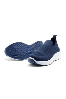 Men's Blue Slip-On Walking Sneakers – Lightweight Comfortable Casual Shoes, Size 40–45 - Image 5