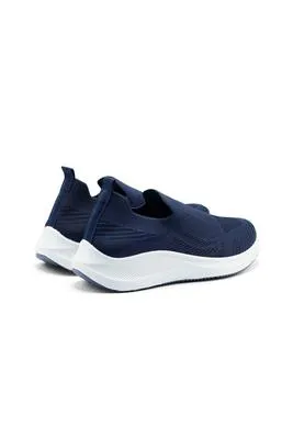 Men's Blue Slip-On Walking Sneakers – Lightweight Comfortable Casual Shoes, Size 40–45 - Image 4