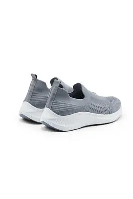 Men's Grey Slip-On Walking Sneakers – Lightweight & Comfortable Casual Shoes, Size 40–45 - Image 5