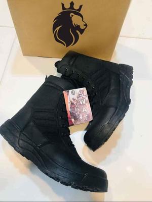 Men's Black Rubber Army Boots – Ankle Height, Durable Sole & Protective Outdoor - Image 5
