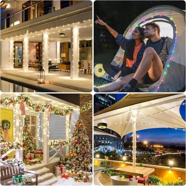 Rechargeable Green String Lights 50ml USB Portable Decorative LED Fairy Lights - Image 3