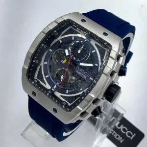 Ferrucci Function Chronograph Watch with Blue Strap | Quartz Men's Fashion Wristwatch