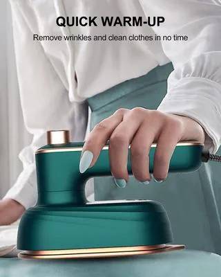 Green Steam Iron for Quick Wrinkle Removal – Fast Heating Clothes Iron - Image 5