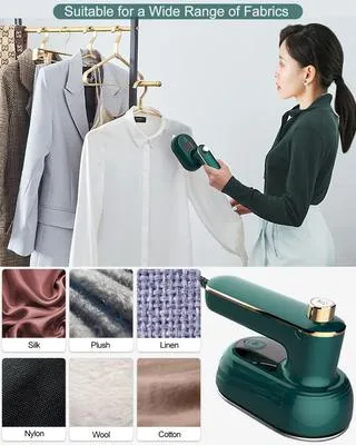 Green Steam Iron for Quick Wrinkle Removal – Fast Heating Clothes Iron - Image 2