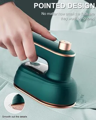 Green Steam Iron for Quick Wrinkle Removal – Fast Heating Clothes Iron - Image 3