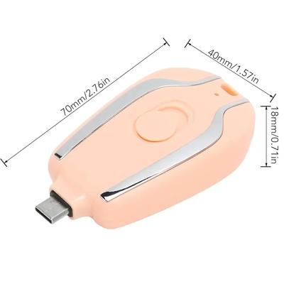 Keychain Power Bank Black Portable USB Mini Charger | Compact Emergency Power Bank - Image 4
