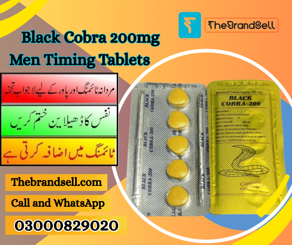 Black Cobra Tablets 200 for Men in Faisalabad Pakistan