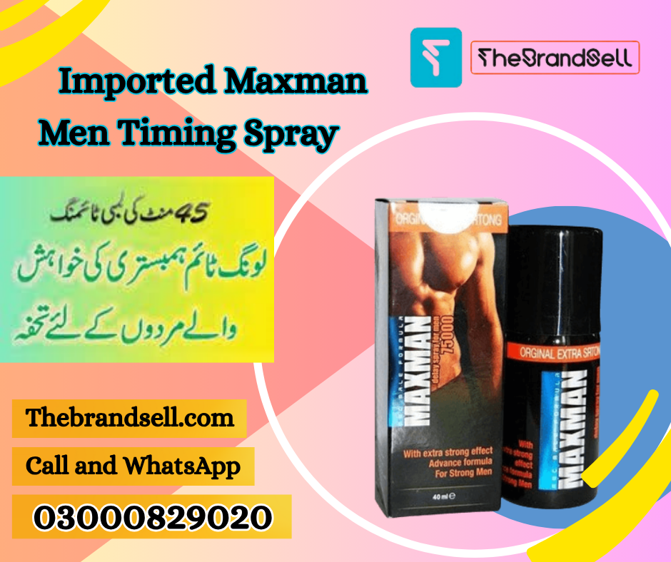 New Maxman 75000 Timing Delay Spray for Men in Pakistan