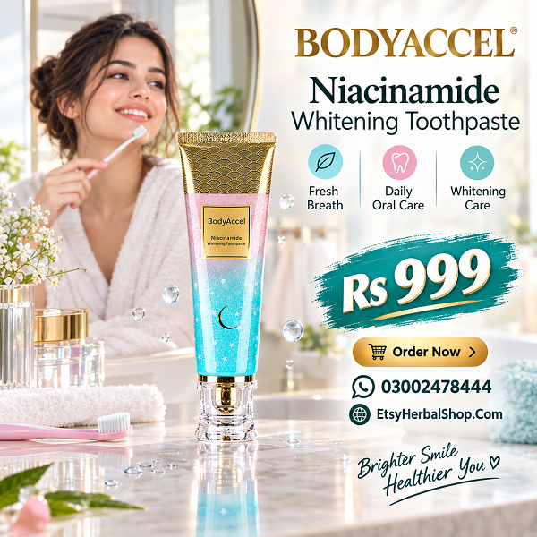 BodyAccel Niacinamide Whitening Toothpaste In Pakistan