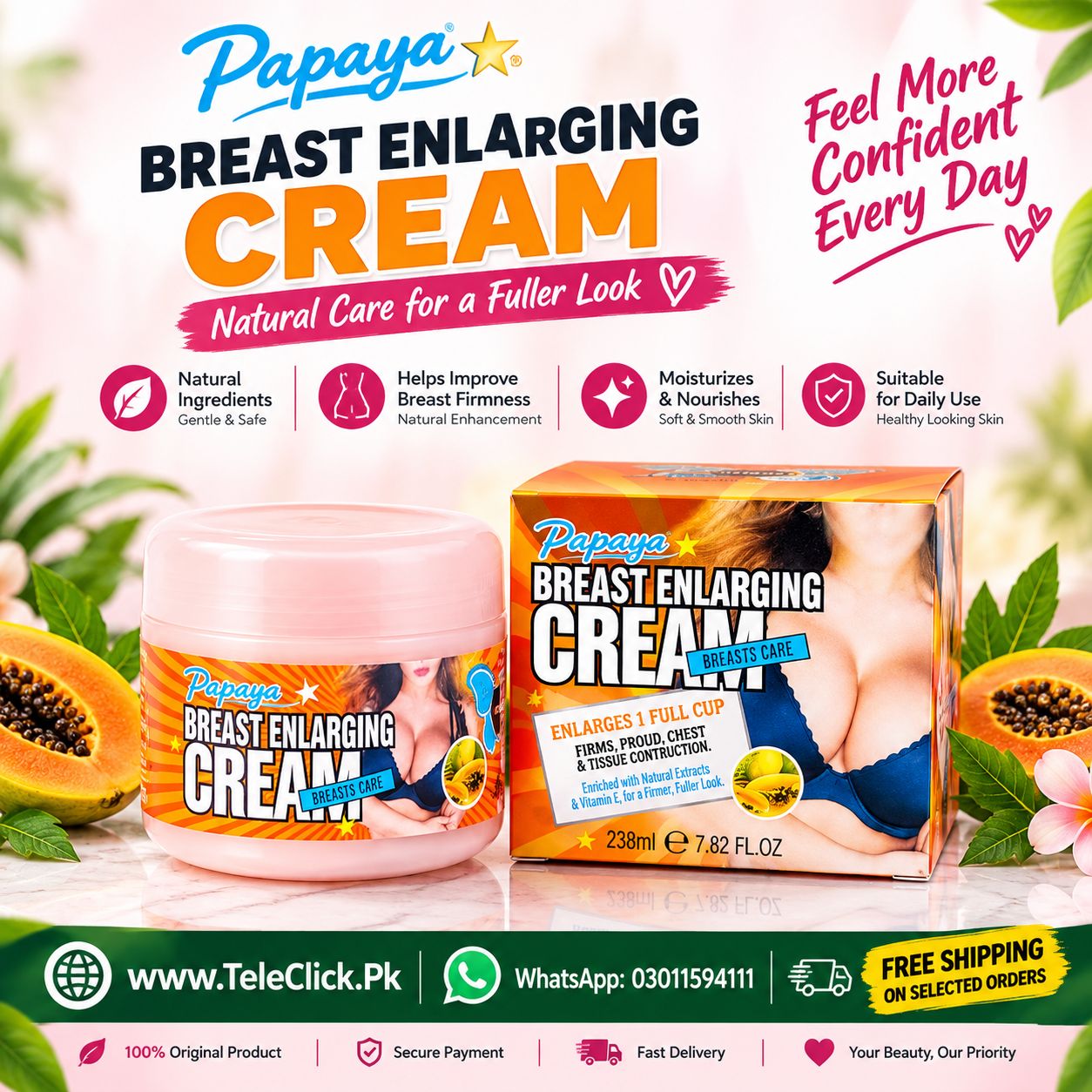 Meizao Papaya Breast Enlarging Cream In Pakistan