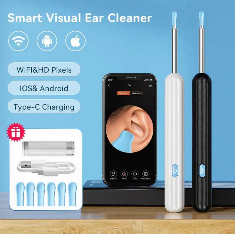 Smart Visual Ear Cleaner with HD Camera & LED Light – Ear Wax Removal Cleaning Tool - Image 7