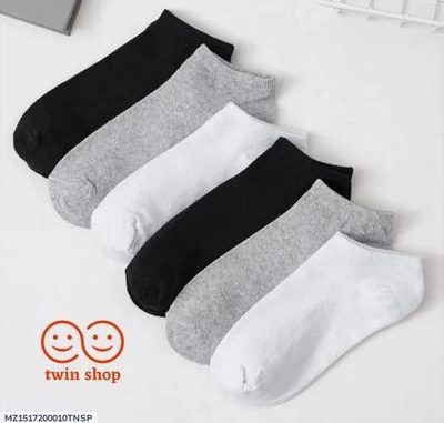 Premium Cotton Ankle Socks Black Grey White – Comfortable No Show Socks for Men & Women