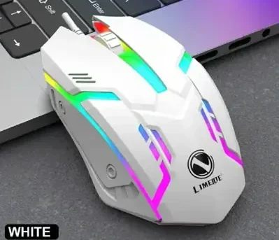 Compact Wireless RGB Gaming Mouse – Portable LED Light Gaming Mouse for PC & Laptop