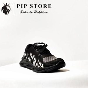 Men's Black & White Fire Joggers – Comfortable Stylish Daily Wear Shoes